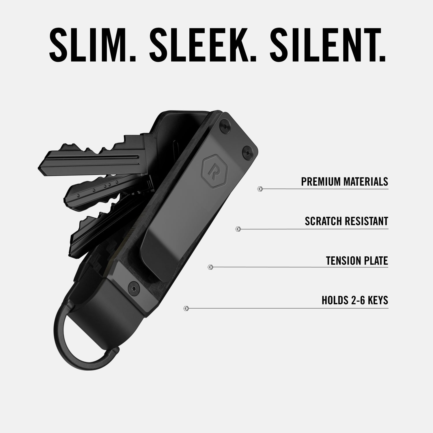 Forged Carbon KeyCase | Strong & Sleek | The Ridge - Ridge