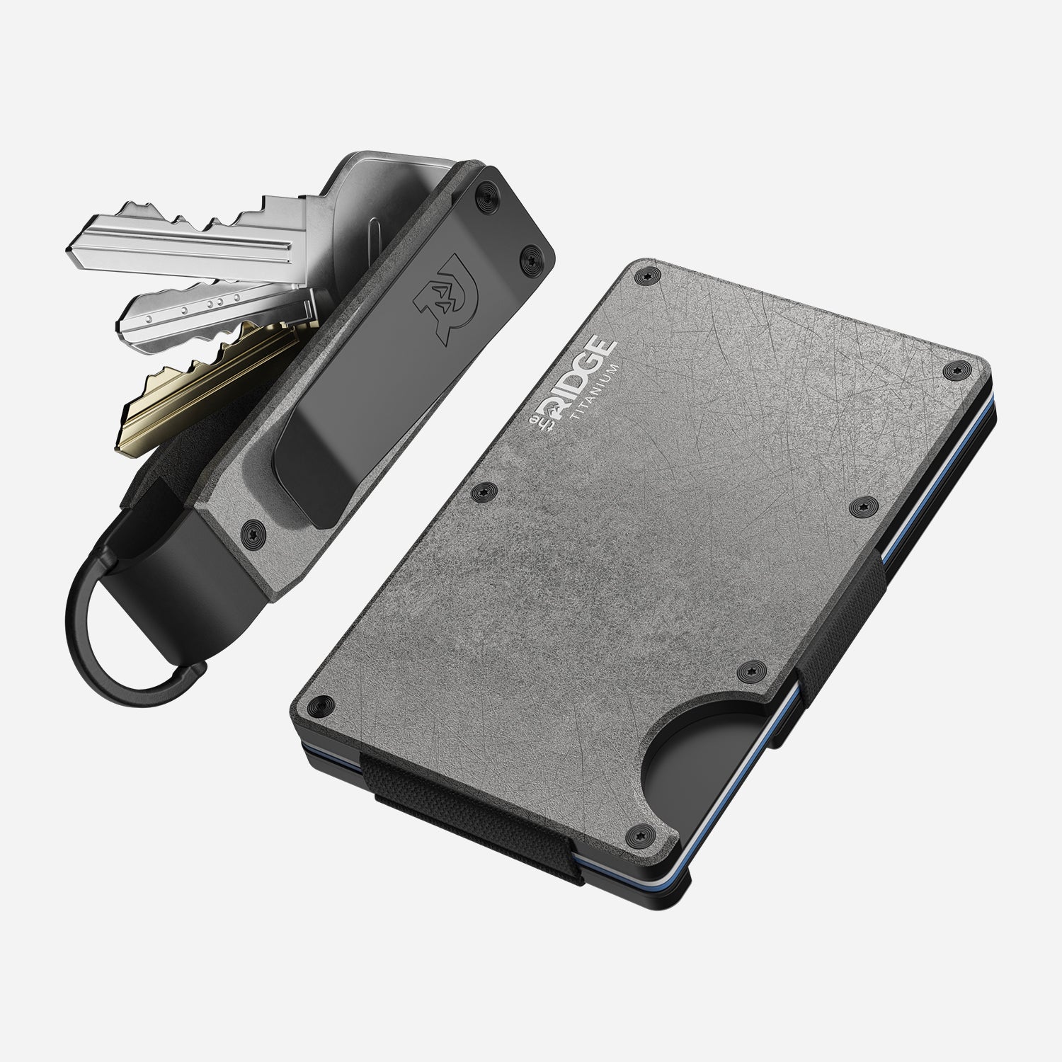 the Ridge　キーケース　チタニウム Stonewashed Titanium KeyCase // The Ridge