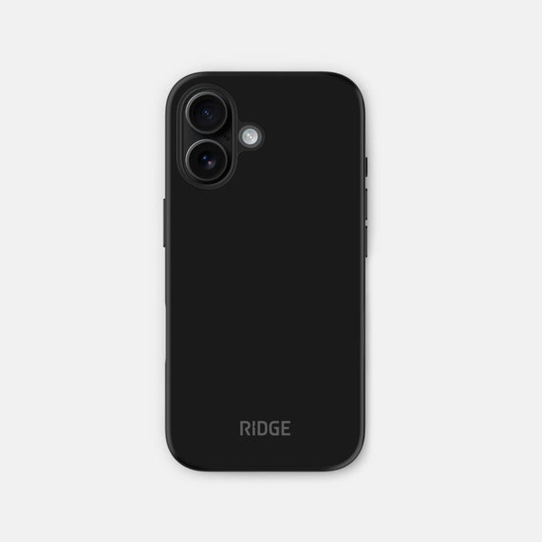Ridge Phone Case - iPhone 16 - Midnight Black Leather - Ridge Global